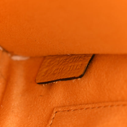 Celine Drummed Calfskin Nano Luggage Ocre 7 of 14