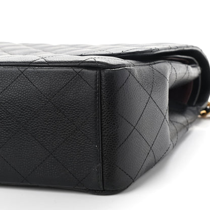 Chanel Caviar Quilted Maxi Double Flap Black 10 of 13