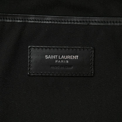 Saint Laurent Nylon Canvas Flamingo Print City Backpack Pink Black 6 of 10