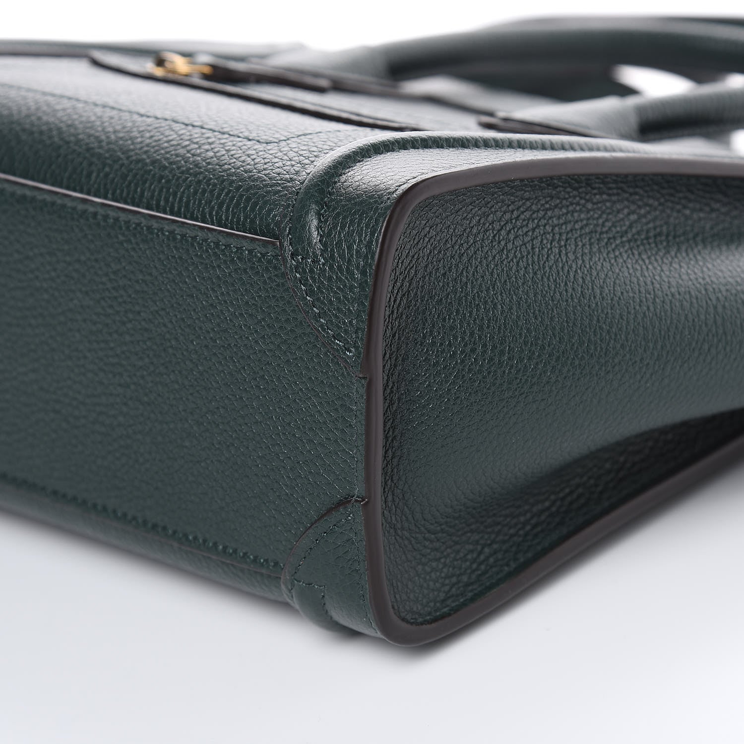 Celine Drummed Calfskin Nano Luggage Amazone 9 of 10
