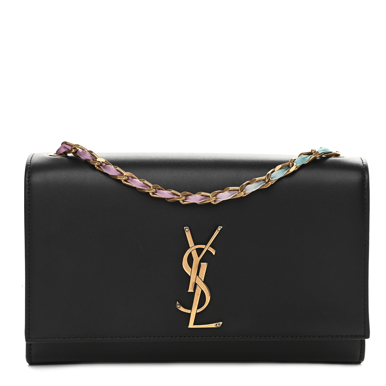Saint Laurent Smooth Calfskin Medium Classic Monogram Kate Satchel Black 1 of 8