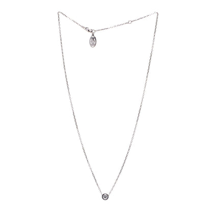 Cartier 18K White Gold Diamond LM D'Amour Pendant Necklace 2 of 4