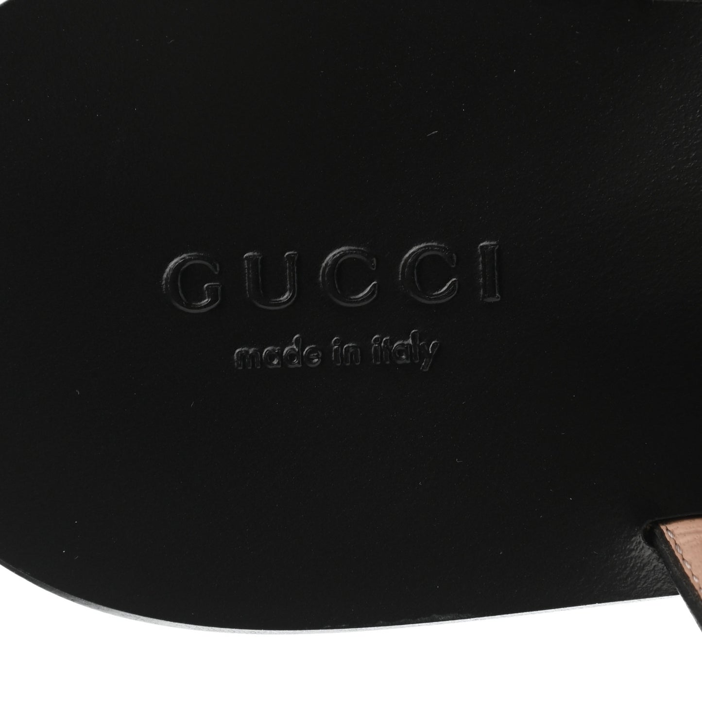 Calfskin GG Marmont Thong Sandals 38 Black