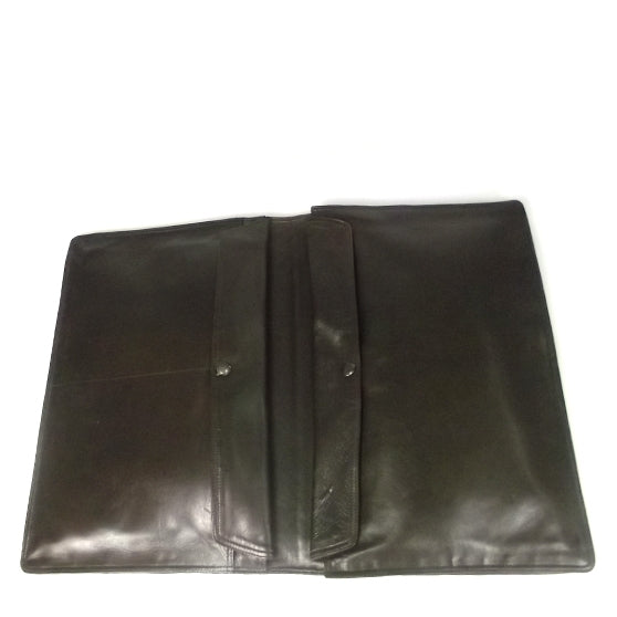 Bottega Veneta Vintage Woven Leather Portfolio Ebano 6 of 7