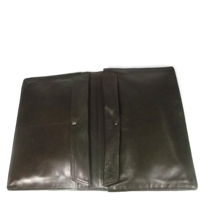 Bottega Veneta Vintage Woven Leather Portfolio Ebano 6 of 7