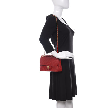 Chanel Lambskin Quilted Medium Double Flap Red 2 of 11