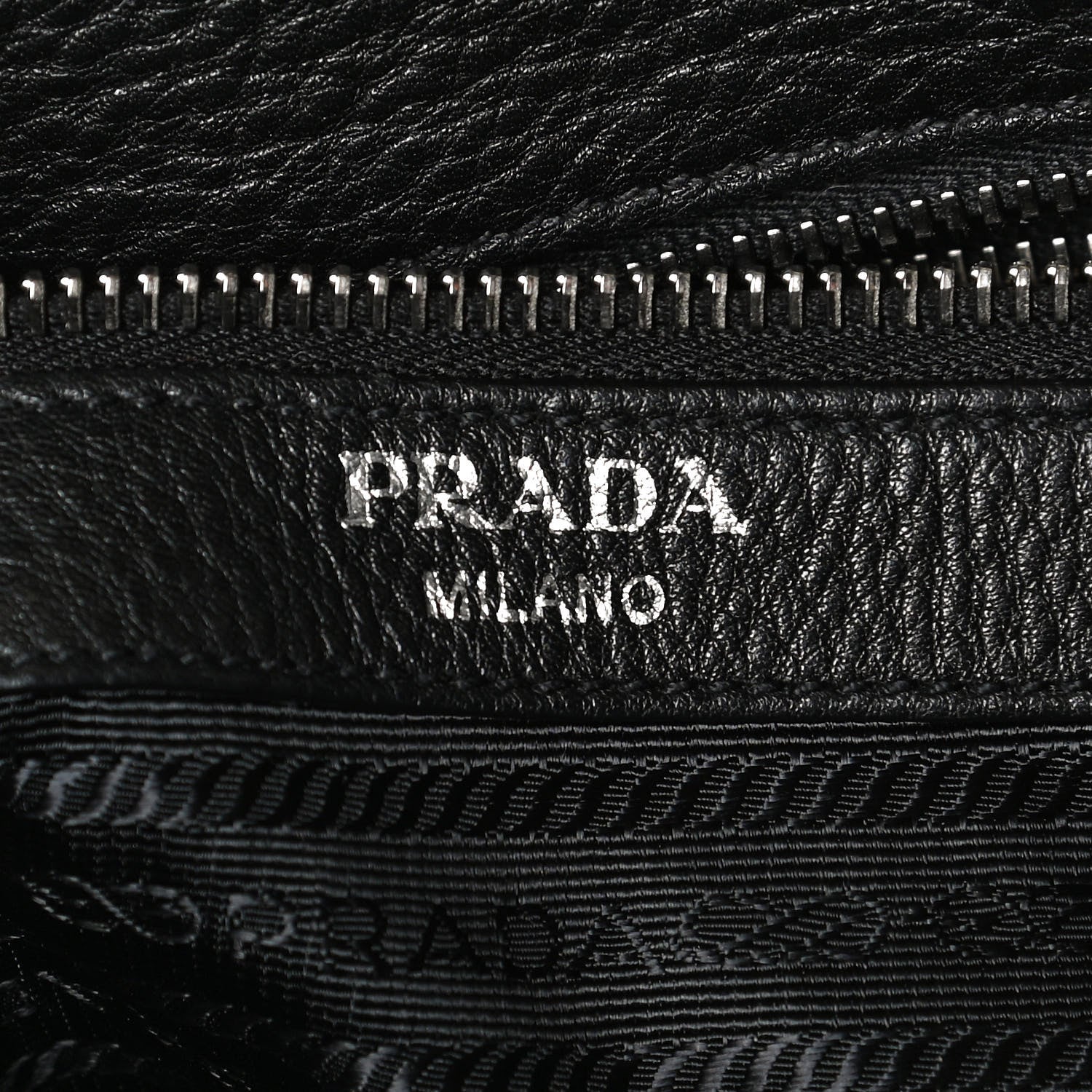 Prada Vitello Phenix Shopping Tote Black 5 of 9