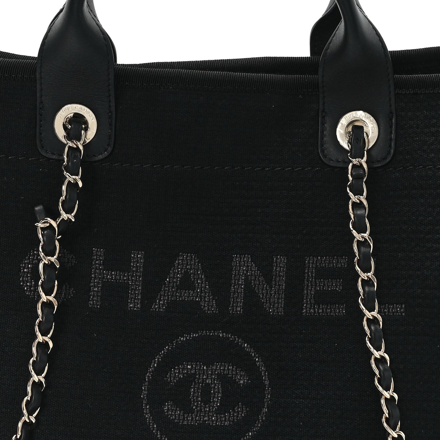 Mixed Fibers Small Deauville Tote Black