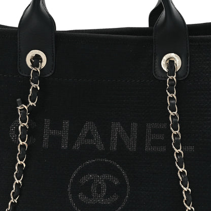 Chanel Mixed Fibers Small Deauville Tote Black 9 of 14