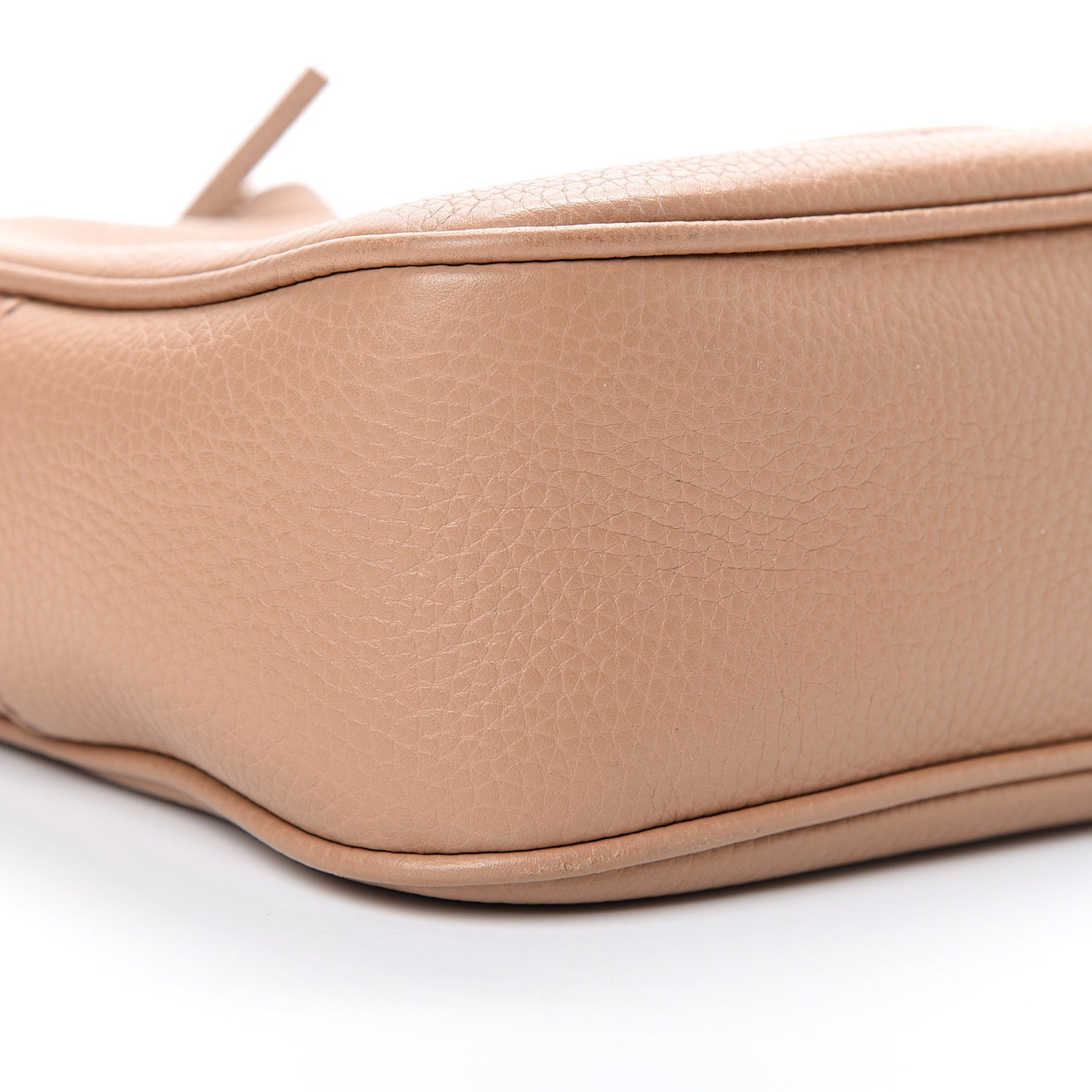 Pebbled Calfskin Small Soho Disco Bag Rose Beige