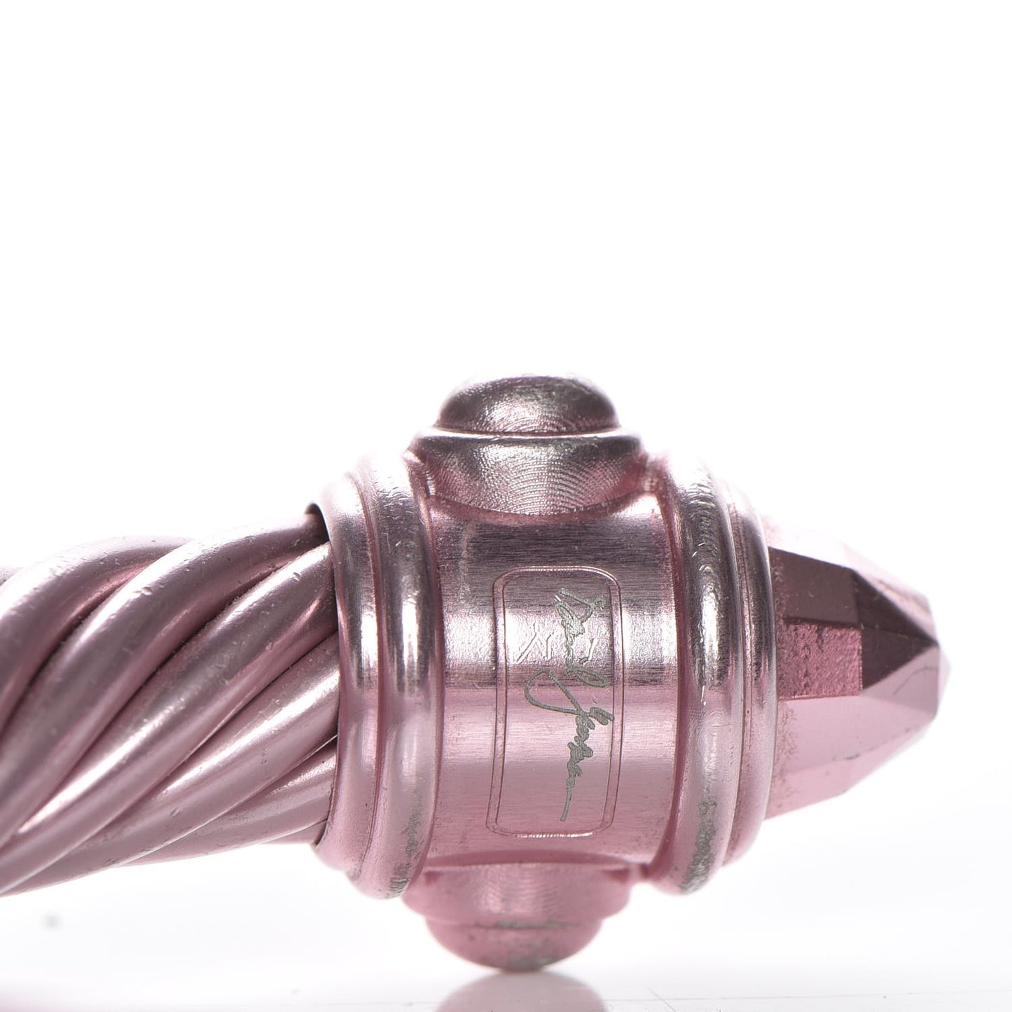 Aluminum 10mm Renaissance Cable Bracelet Light Pink