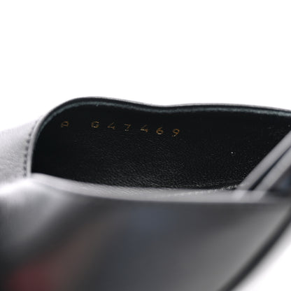 Chanel Lambskin Patent Cap Toe CC Apple Slingback Pumps 38 Black 9 of 10