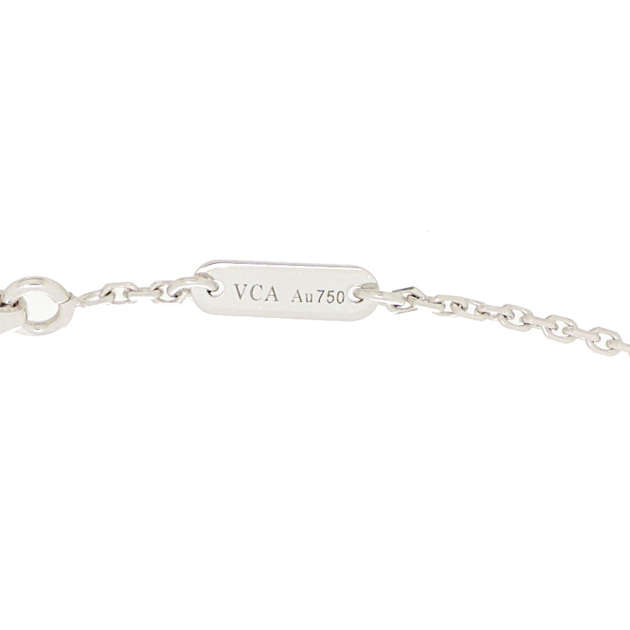 Van Cleef & Arpels 18K White Gold Diamond Sweet Alhambra Bracelet 3 of 5