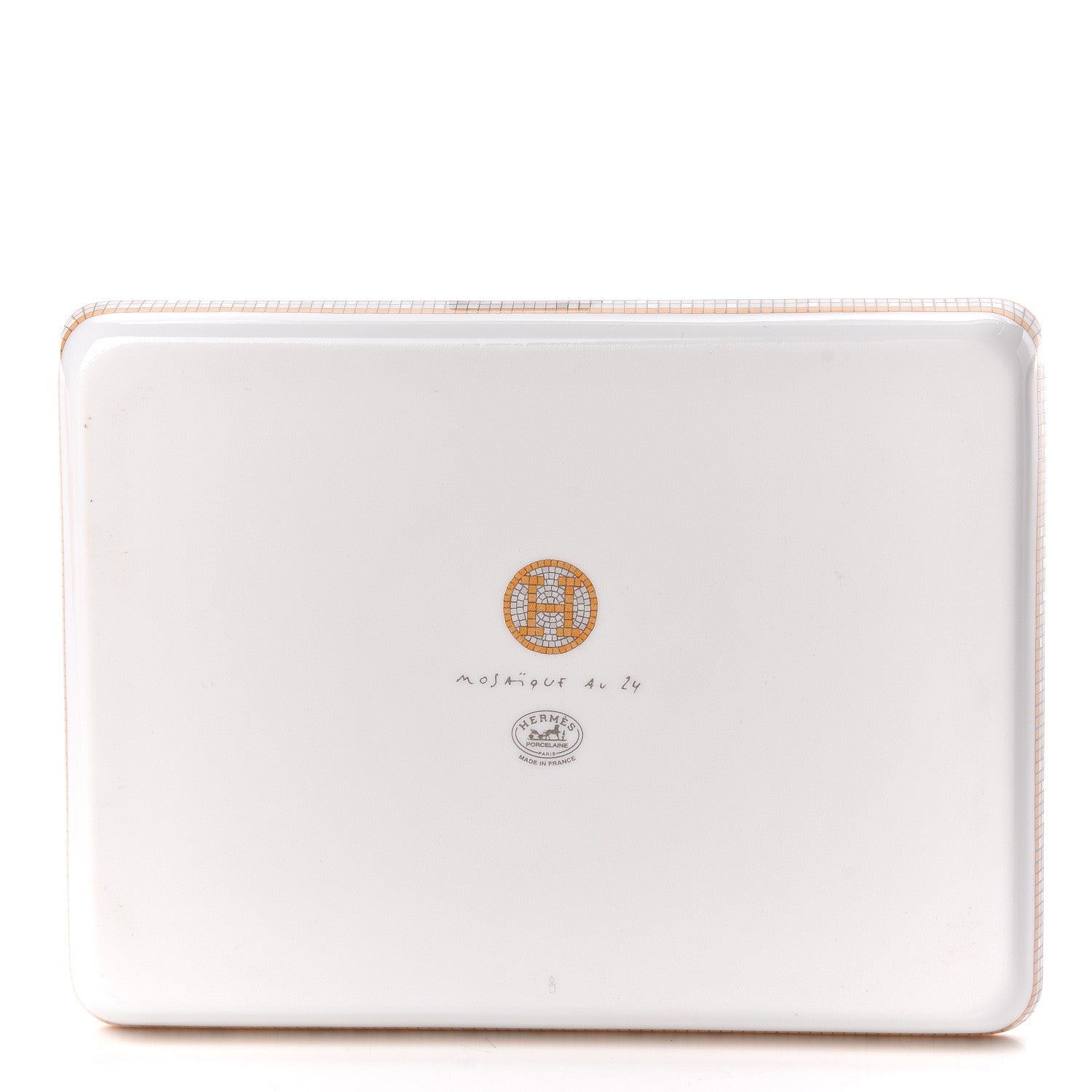 Hermes Porcelain Mosaique au 24 Sushi Plate 3 of 8