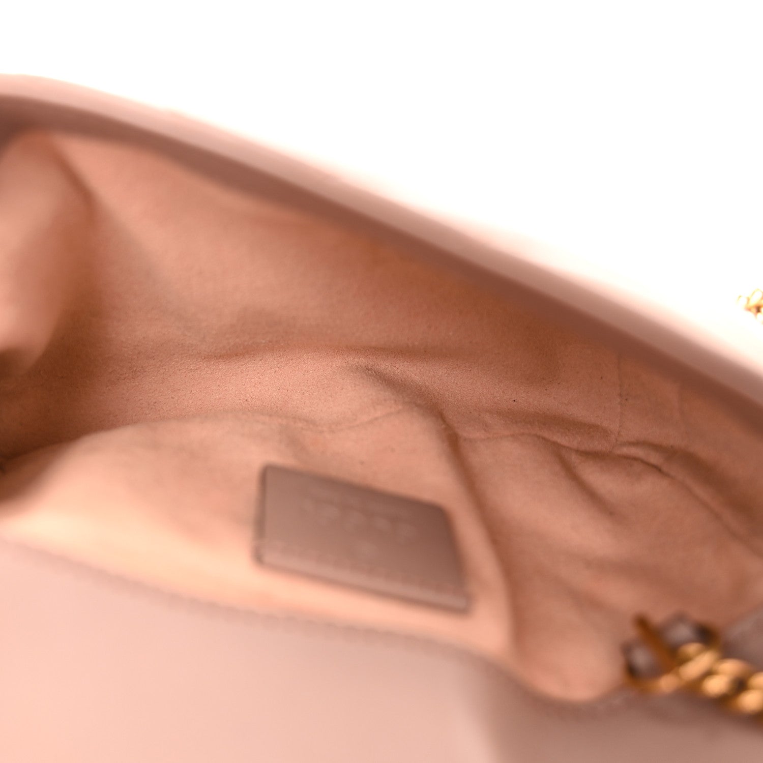 Gucci Calfskin Matelasse Super Mini GG Marmont Shoulder Bag Porcelain Rose 5 of 12