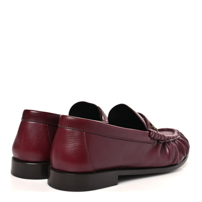 Saint Laurent Radiance Calfskin Le Loafer 15 Moccasin 40 Dark Ruby 5 of 10