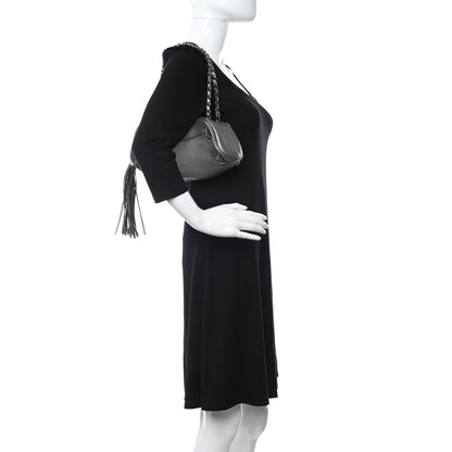 Chanel Metallic Lambskin Tassel Shoulder Bag Silver 2 of 13