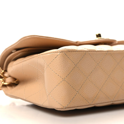 Chanel Caviar Quilted Small Double Flap Beige 9 of 12