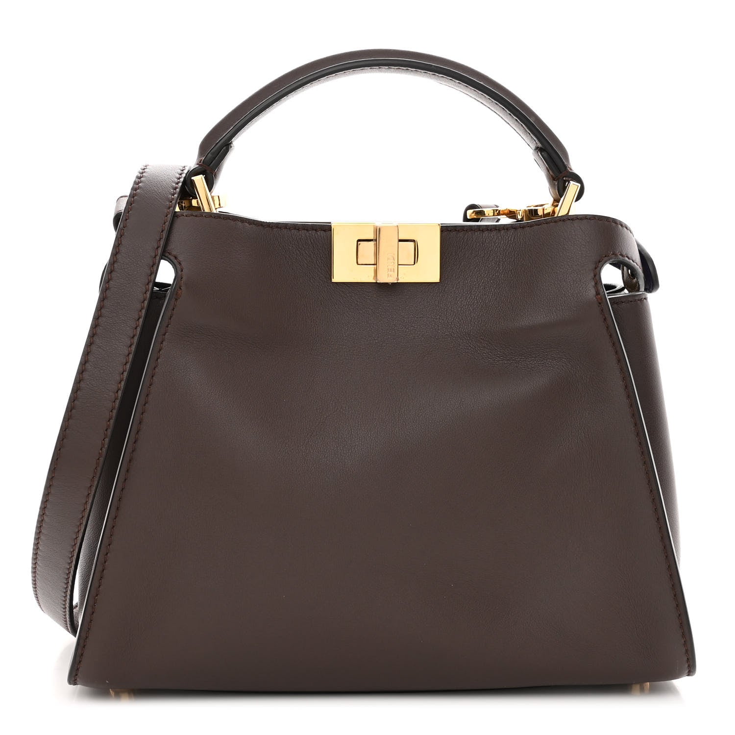 Fendi Vitello Tahiti Burro Bi-Color Medium Peekaboo Iconic Essentially Satchel Maya Purple Rain 1 of 10