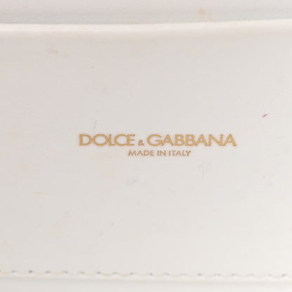 Dolce & Gabbana Smooth Calfskin Small Devotion Envelope Top Handle Bag White 6 of 13