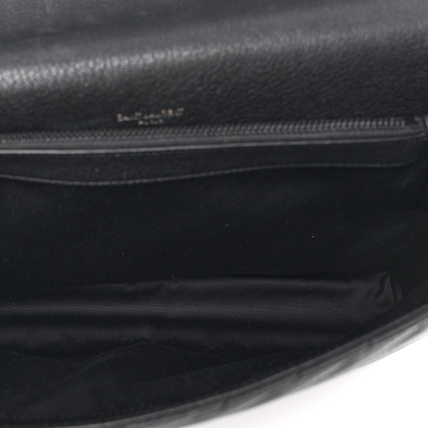 Saint Laurent Sheepskin Matelasse Chevron Monogram Monochrome Large College Satchel Black 5 of 10