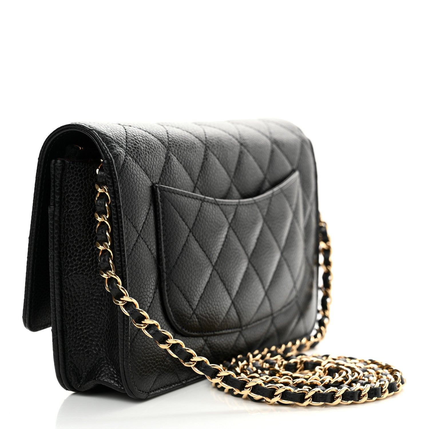 Chanel Caviar Quilted Wallet on Chain WOC Black 3 of 11