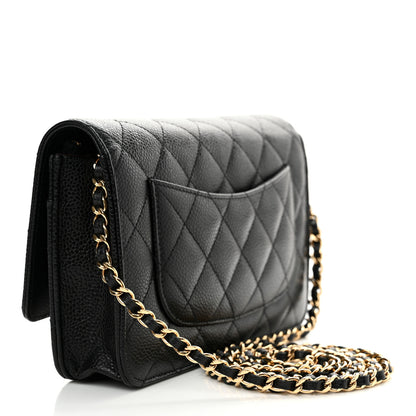 Chanel Caviar Quilted Wallet on Chain WOC Black 3 of 11