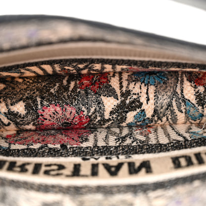 Christian Dior Canvas Embroidered Mille Fleurs Mini Book Tote Multicolor 5 of 11