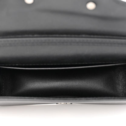 Valentino Garavani Calfskin Crystal Vlogo Small Loco Shoulder Bag Black 5 of 11