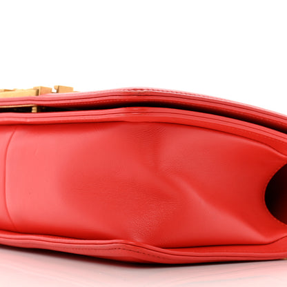 Chanel Lambskin Quilted Medium Boy Flap Red 10 of 13
