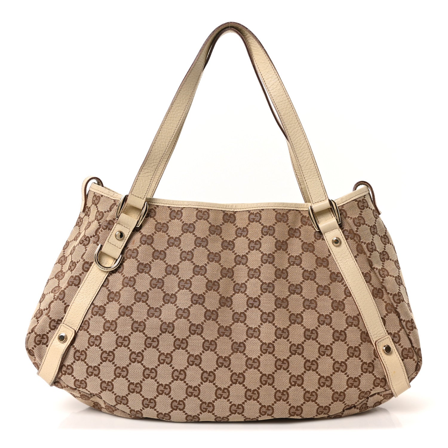 Gucci Monogram Medium Abbey Shoulder Bag Off White 1 of 10