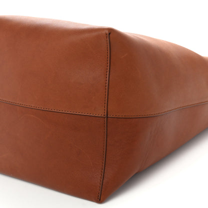 The Row Polished Saddle Calfskin Large N/S Park Tote Dark Cuir 8 of 9