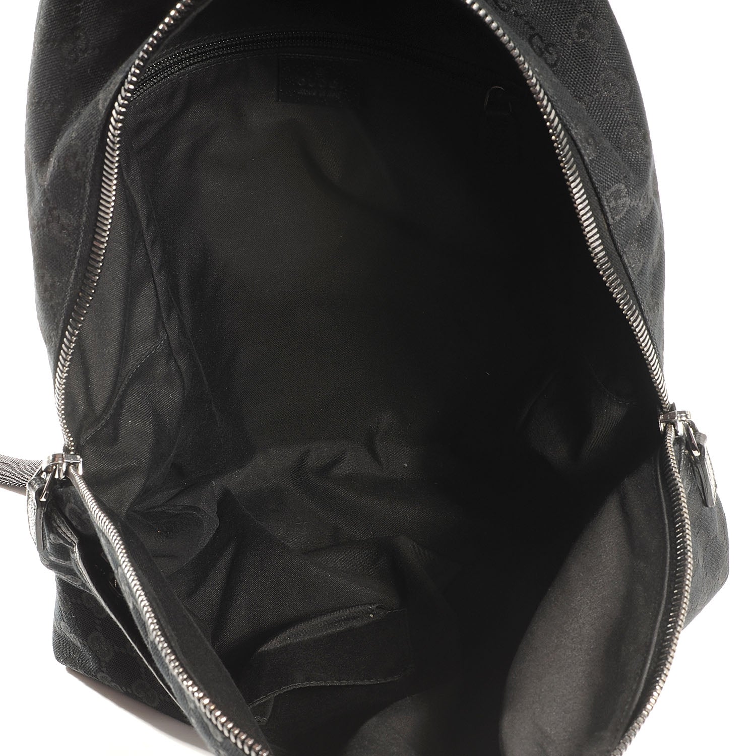 Gucci GG Monogram Web Medium Classic Backpack Black 8 of 8