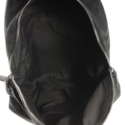 Gucci GG Monogram Web Medium Classic Backpack Black 8 of 8