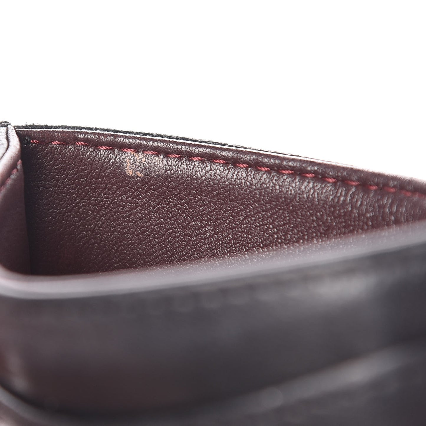 Lambskin Quilted Card Holder Black