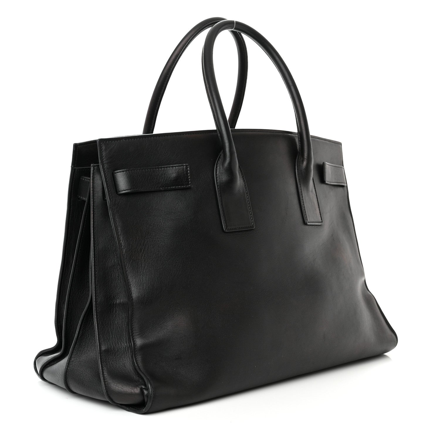 Saint Laurent Calfskin Large Sac de Jour Carryall Black 3 of 16