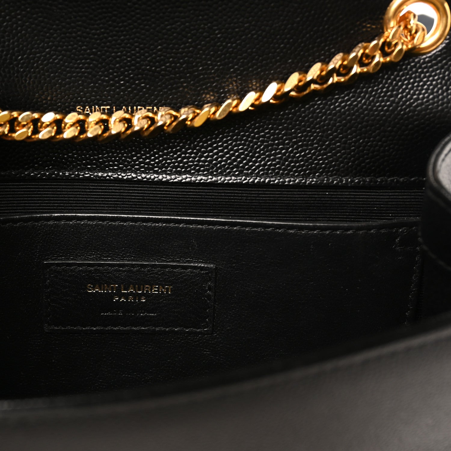 Saint Laurent Grain De Poudre Small Monogram Kate Satchel Black 6 of 9