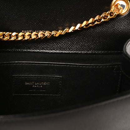 Saint Laurent Grain De Poudre Small Monogram Kate Satchel Black 6 of 9