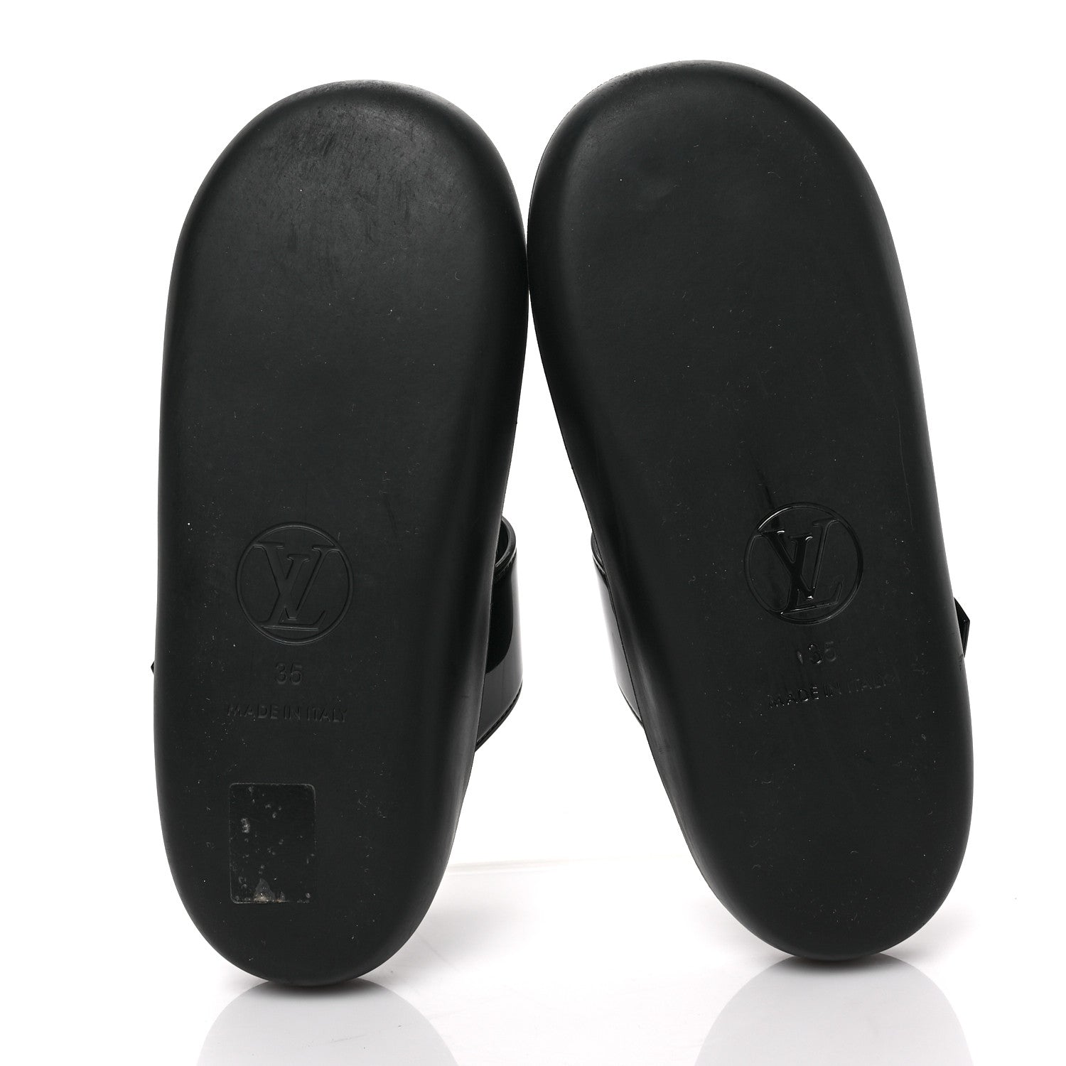 Louis Vuitton Monogram Sunbath Flat Mule Sandals 35 Black 5 of 7