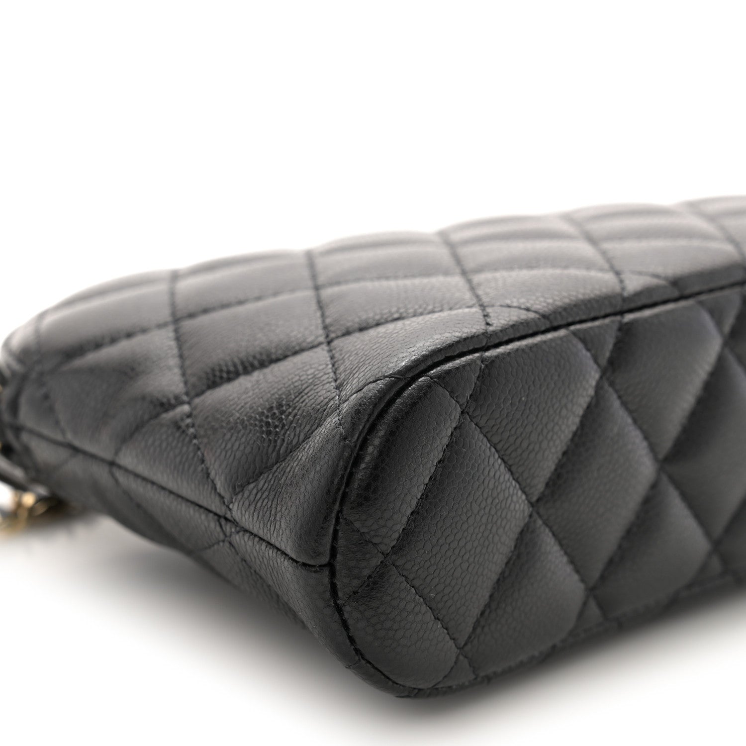 Chanel Caviar Quilted Classic Purse With Chain Black 9 of 10