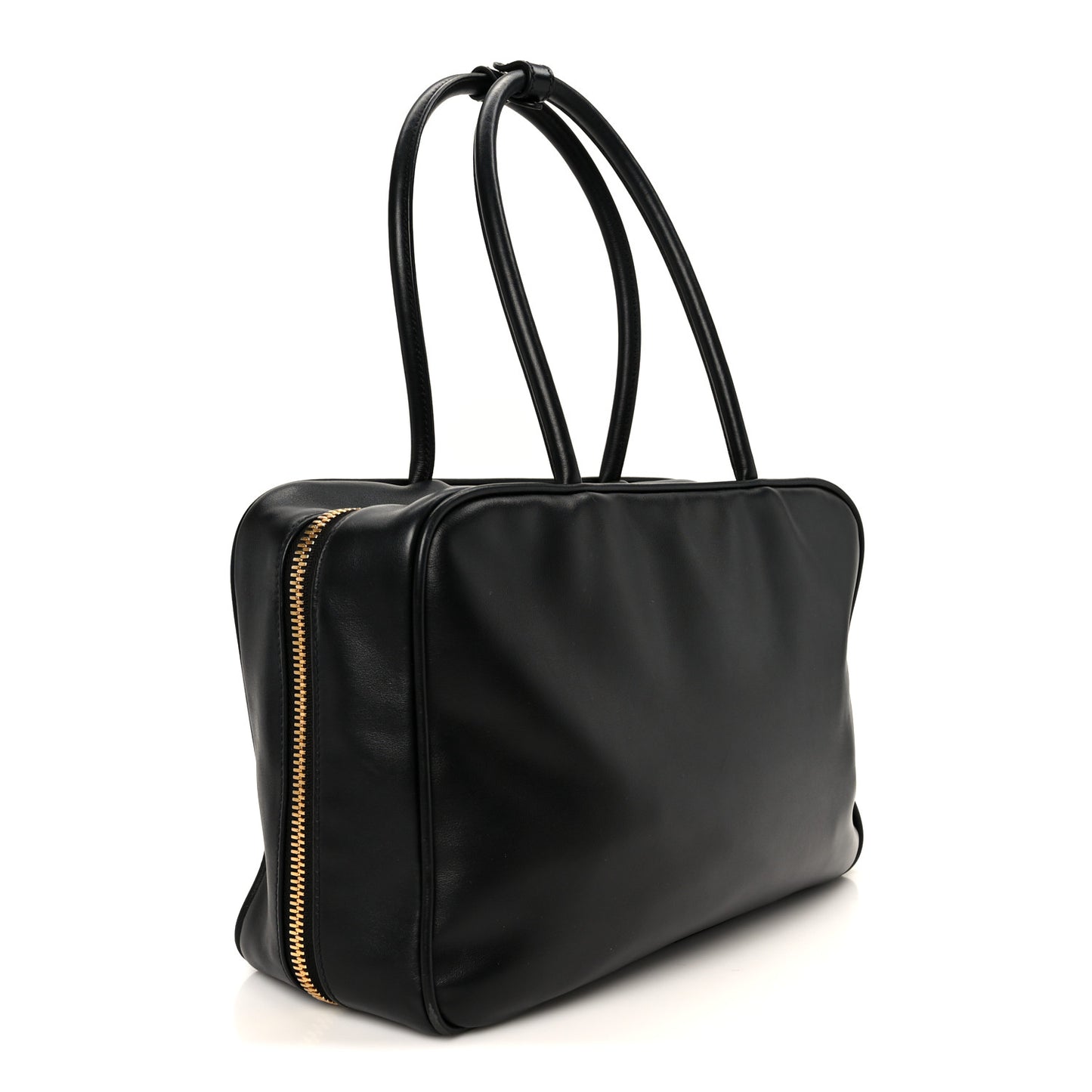 Soft Calf Softy Large Beau Top Handle Bag Black