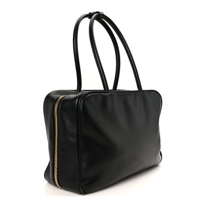 Miu Miu Soft Calf Softy Large Beau Top Handle Bag Black 3 of 9