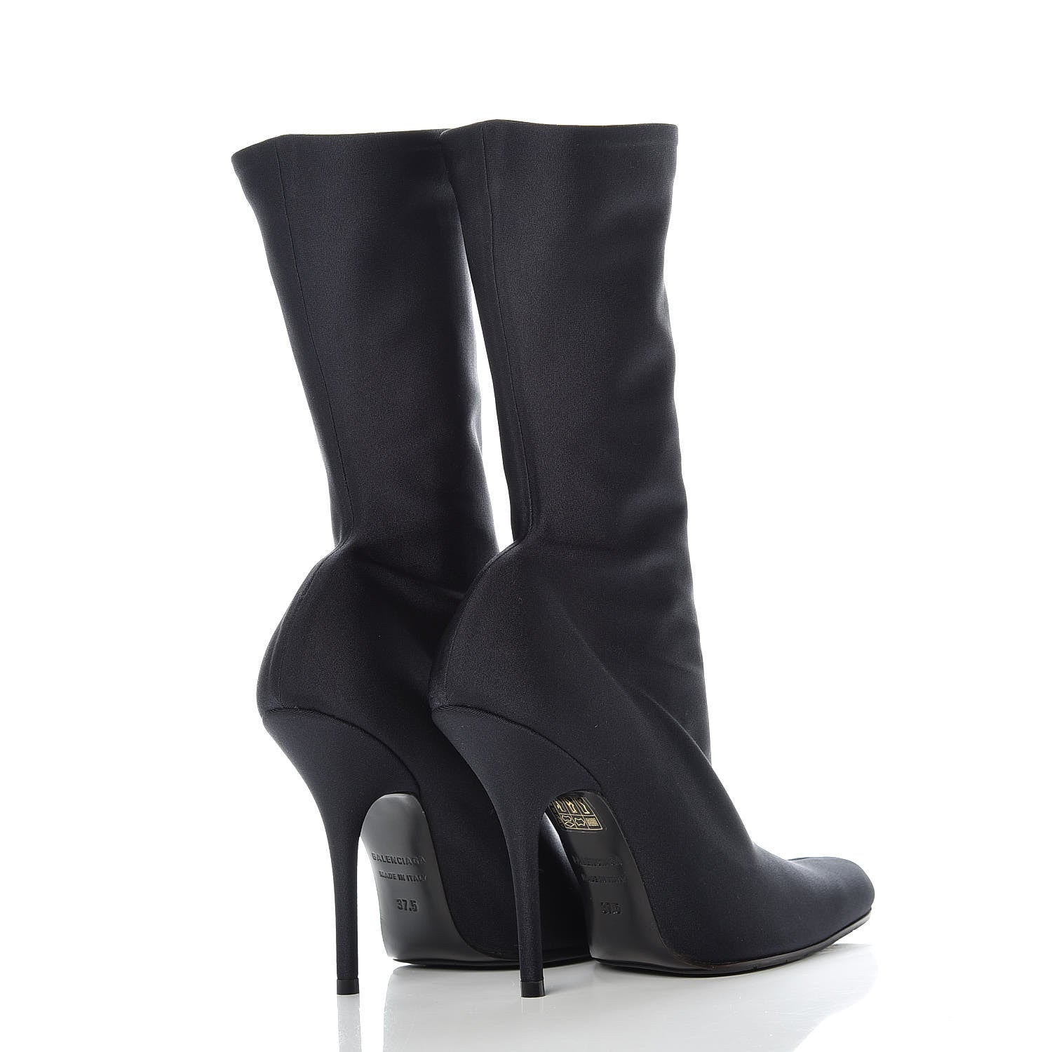 Balenciaga Fabric 110mm Booties 37.5 Black 4 of 8