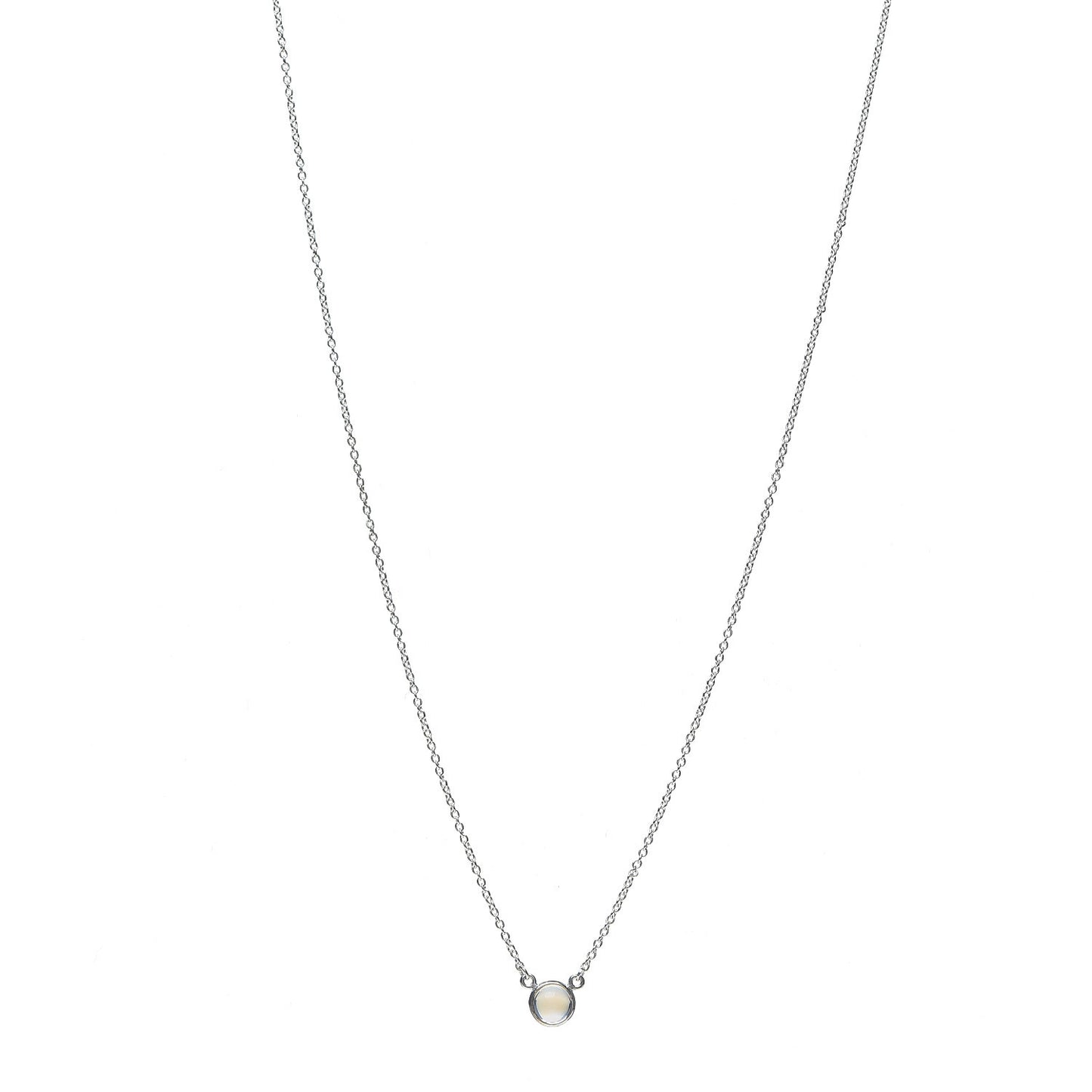 Sterling Silver Moonstone Color By The Yard Necklace