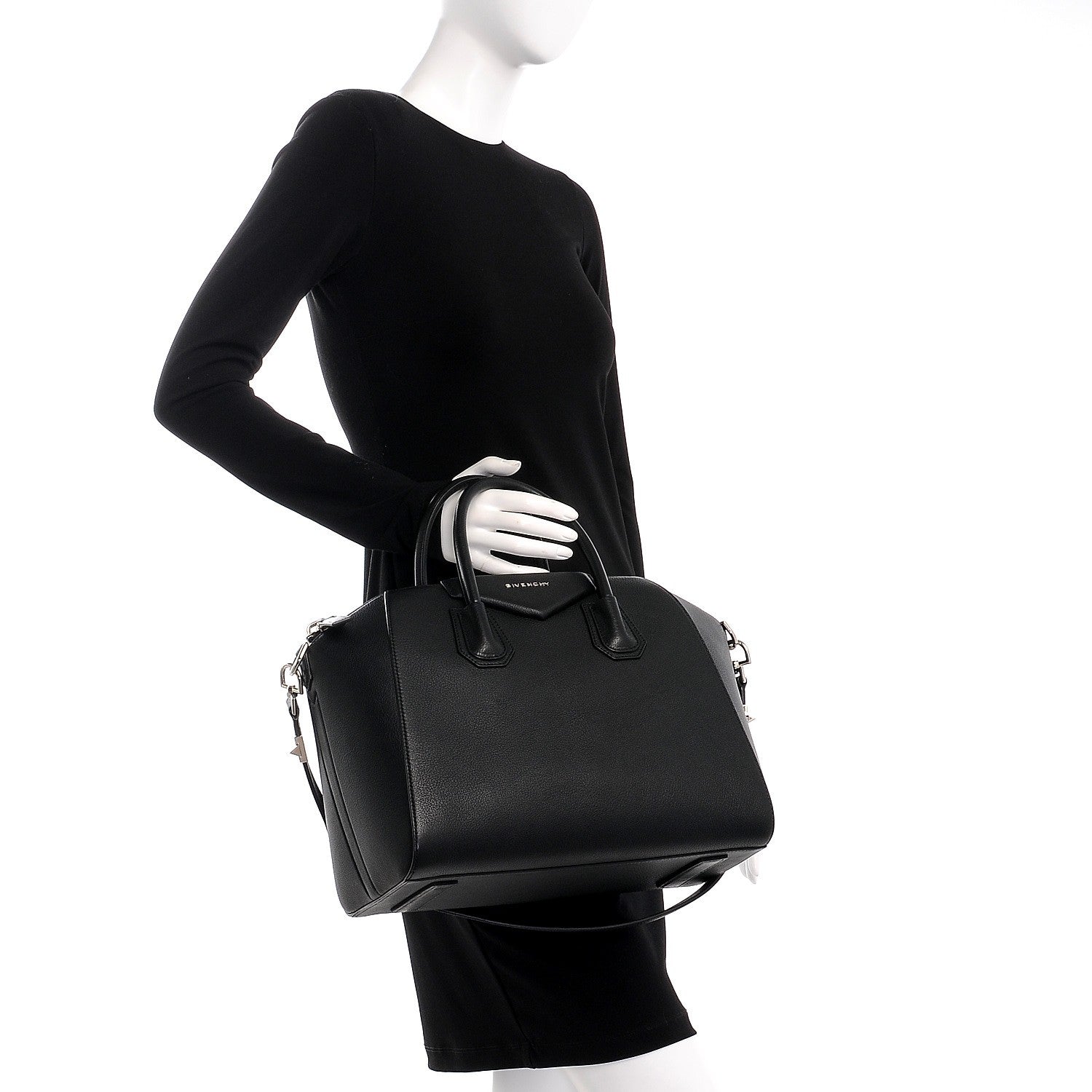 Givenchy Sugar Goatskin Medium Antigona Black 3 of 8