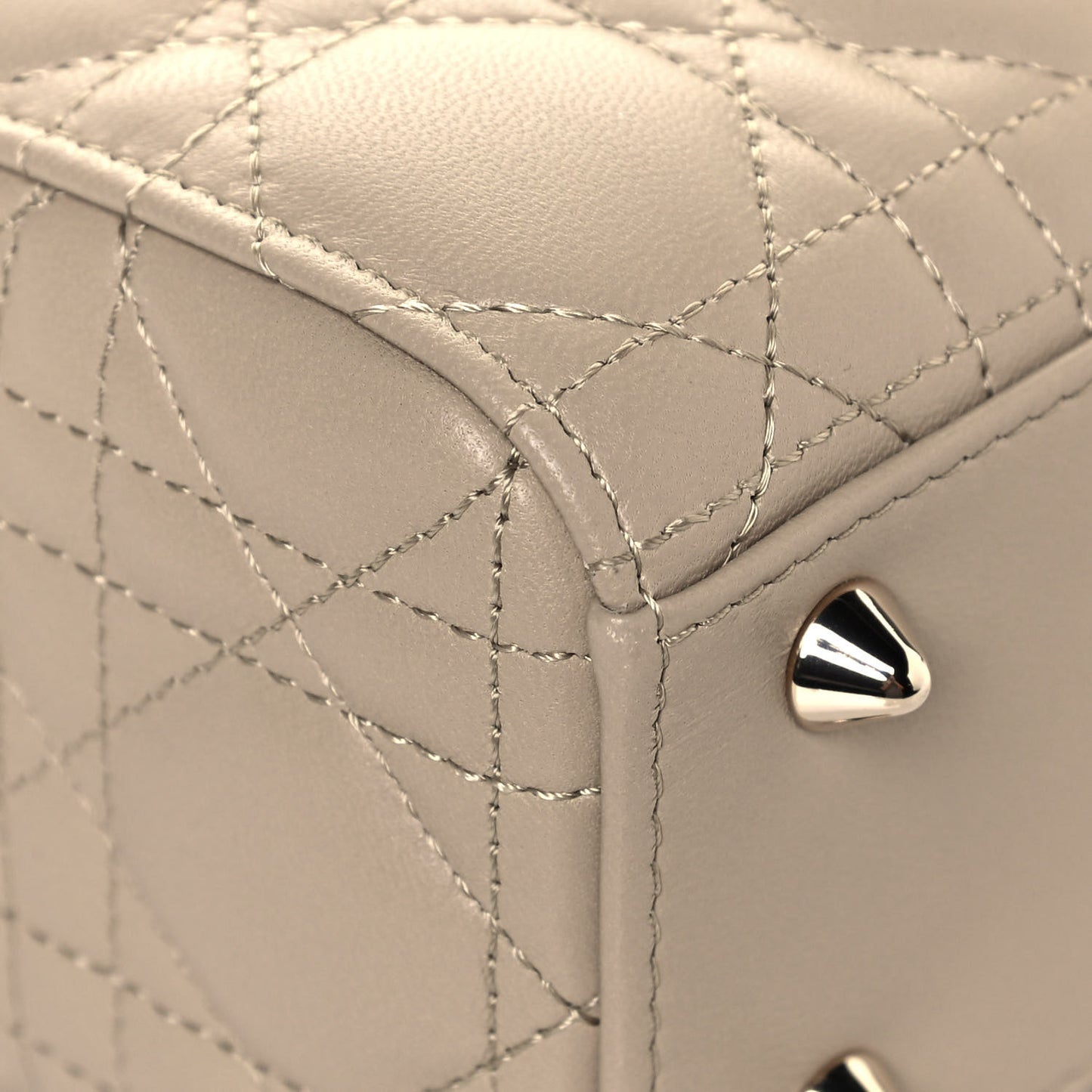 Lambskin Cannage Small My ABCDior Lady Dior Beige