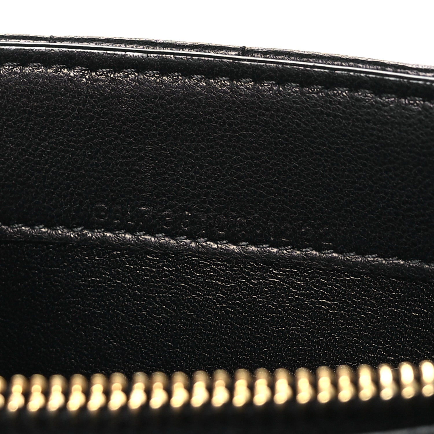 Saint Laurent Lambskin Carre Quilted Le Maillon Wallet On Chain Black 7 of 10