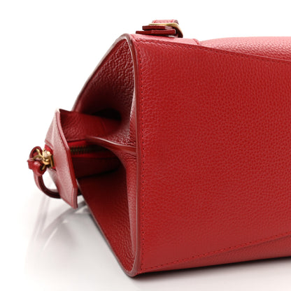 Balenciaga Grained Calfskin Neo Classic Gold Hardware S City Medium Red 8 of 10