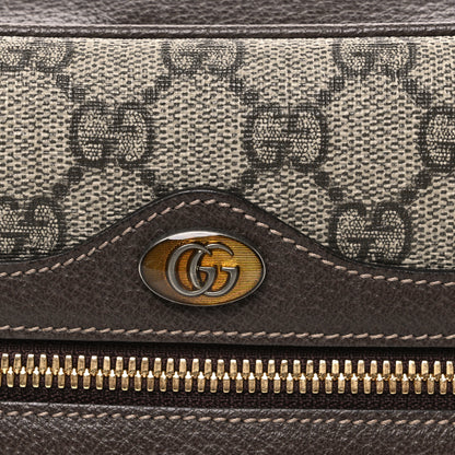 Gucci GG Supreme Monogram Web Small Ophidia Shoulder Bag Brown 7 of 9