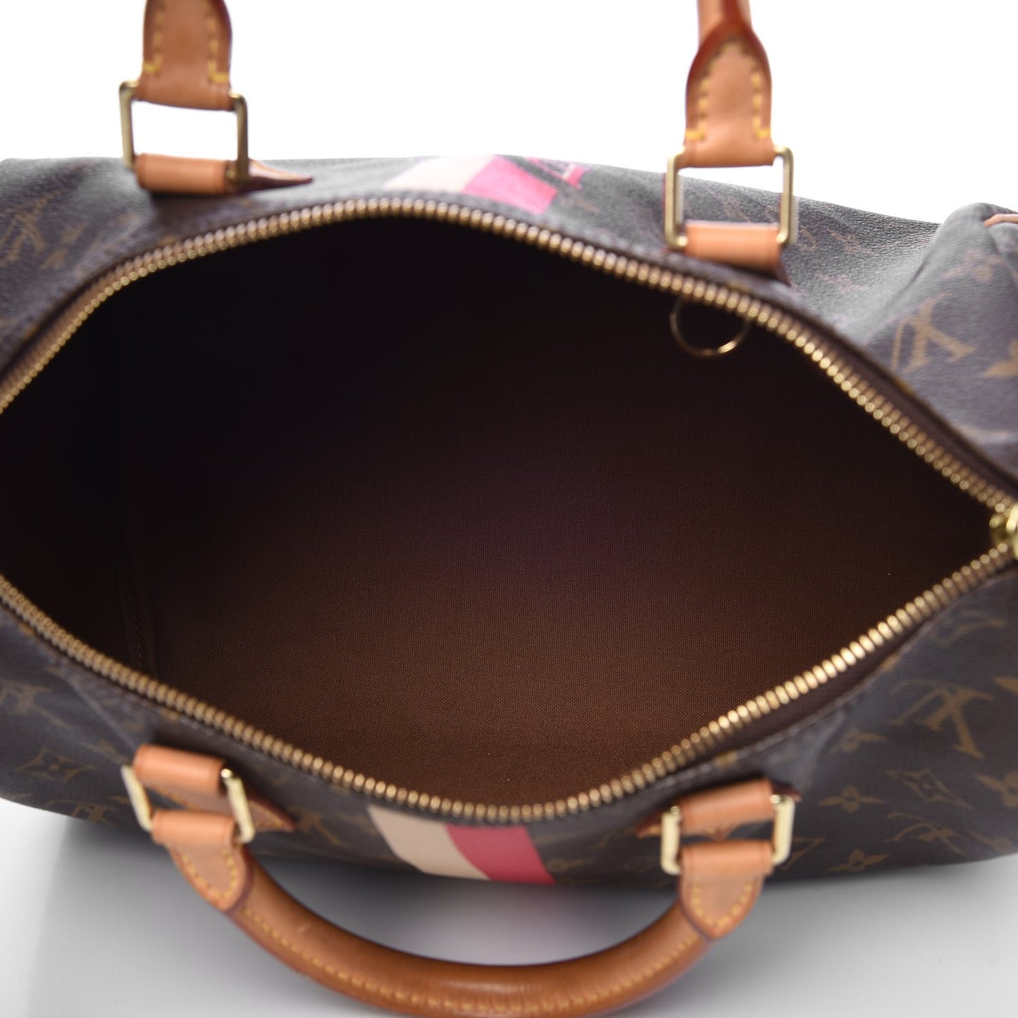 Monogram My LV Heritage Speedy 30 Ivory Fuchsia